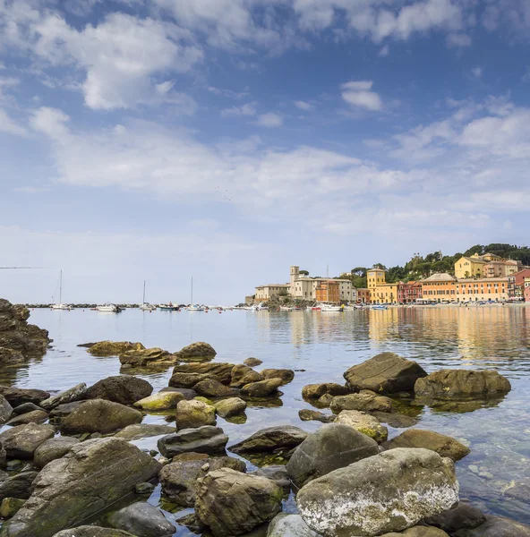Zatoka milczenia, sestri levante, liguria, Włochy — Zdjęcie stockowe