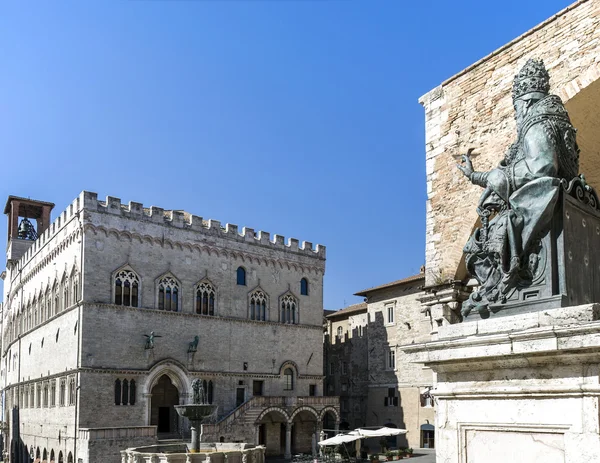 IV Kasım kare, perugia şehri — Stok fotoğraf