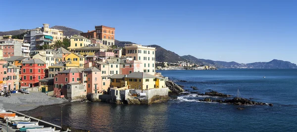 L'antico villaggio di pescatori di Boccadasse Genova — Foto Stock