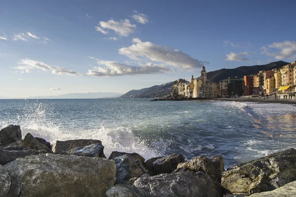 Visão geral dos custos de Camogli — Fotografia de Stock