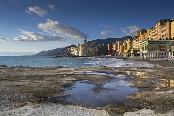 Visão geral dos custos de Camogli — Fotografia de Stock