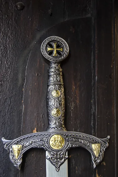 Különösen a markolat egy kard templar Stock Fotó