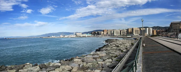 Seafront of Genoa in Italy — Stock Photo, Image