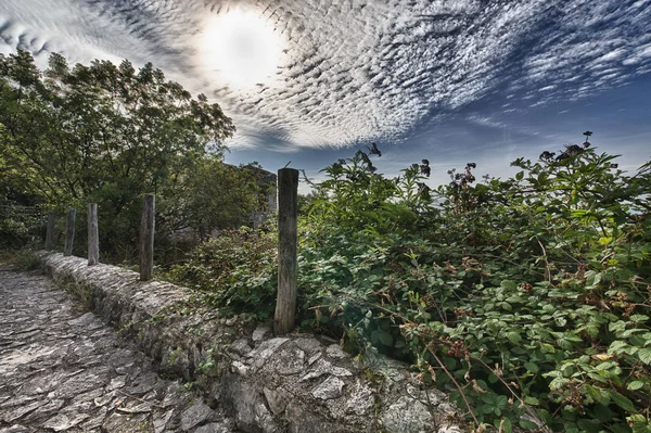 Estrada romana velha perto de Palestrina — Fotografia de Stock