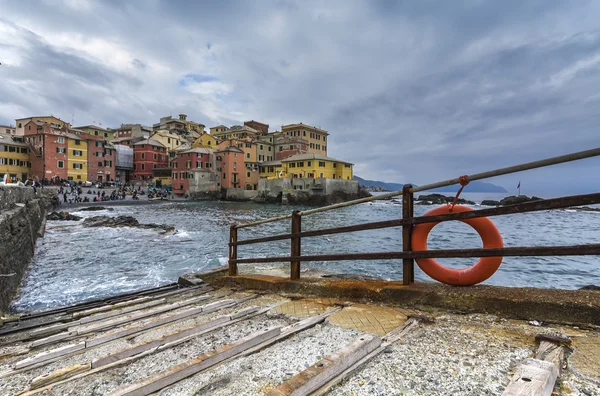 Boccadasse，一个小村庄的热那亚 — 图库照片