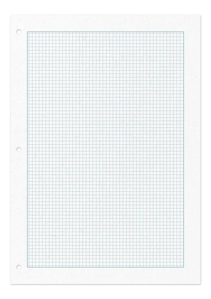 Quadratische Musterseite aus Papier isoliert auf weiß — Stockfoto