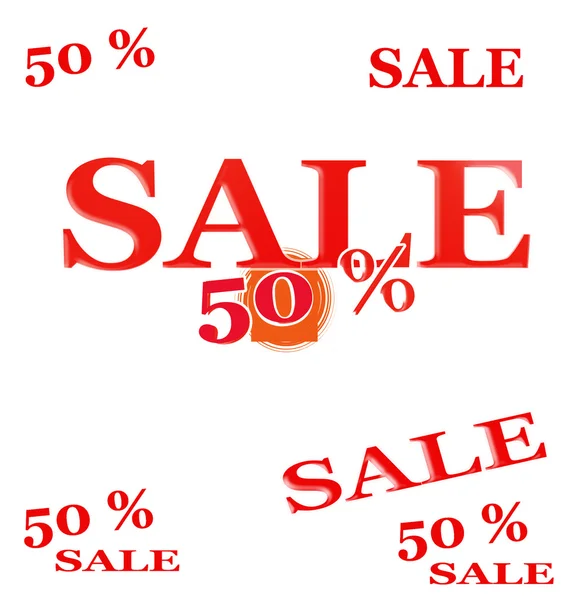 Sale 50 percent — Stock Photo, Image