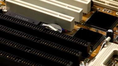 Bilgisayar anakart devre ve genişleme yuvası ile