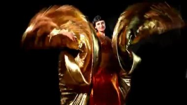 Arapça dansçısı ile gold wing - kesim düzenlemek