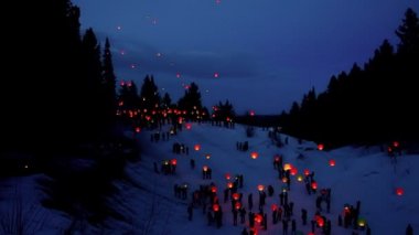 pirinç kağıdı sıcak hava balonları kışın başlattı