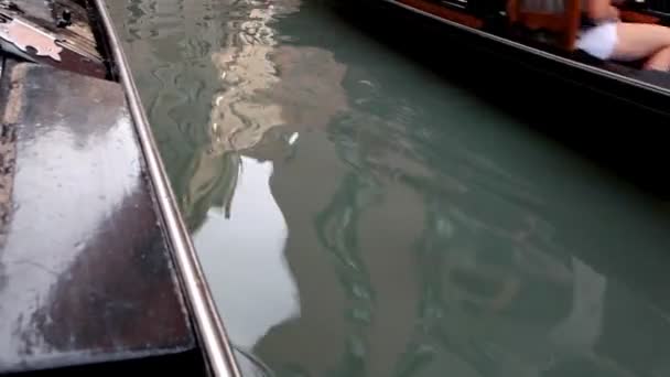 Padella dall'acqua alla gondola — Video Stock