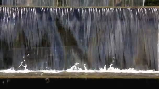 Park waterfall — Stock Video