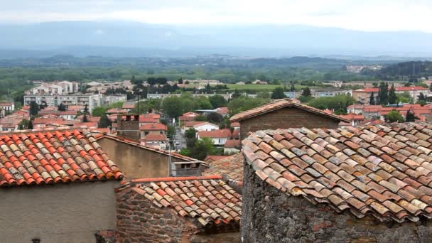 Techo y cielo lapso de tiempo en Francia — Vídeo de stock