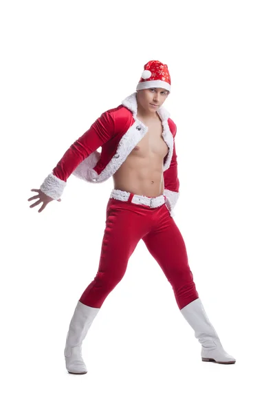 Jong en sexy santa claus — Stockfoto