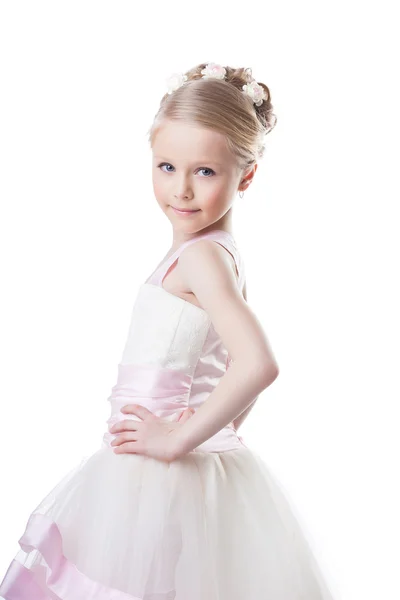 Kleines Mädchen im schönen Kleid — Stockfoto