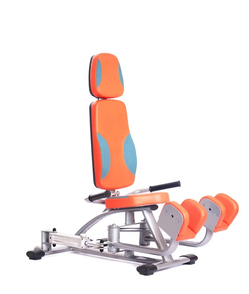 Orange hydrauliska exerciser. isolerad på vit — Stockfoto