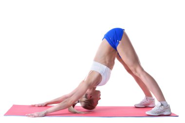 mindere esnek kadının yapması germe egzersizleri