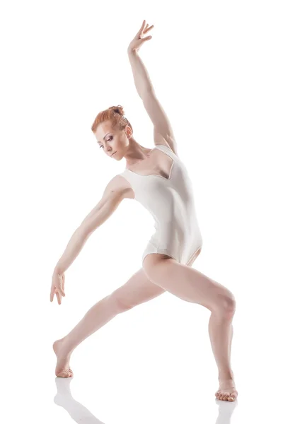 Image of elegant young woman dancing in studio — Stock Photo, Image