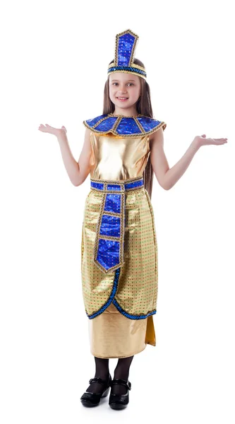 Immagine di bella ragazza in posa in costume Cleopatra — Foto Stock