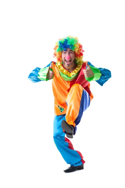 Image de mignon clown montrant pouces vers le haut — Photo