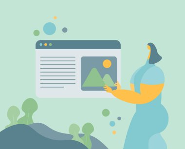Web sitesi iniş sayfaları şablon tasarımı. Web sitesi ve mobil web sitesi tasarımı ve geliştirmesi için vektör illüstrasyon kavramları. Mükemmel vektör grafikleri 