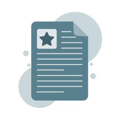 Basit Simge Dosyaları ve Belgesi. İş ve sunum için mükemmel simge