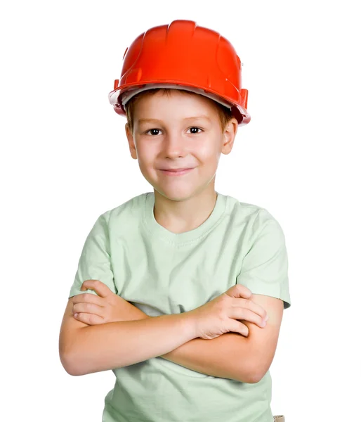 Boy in helmet Stock Image