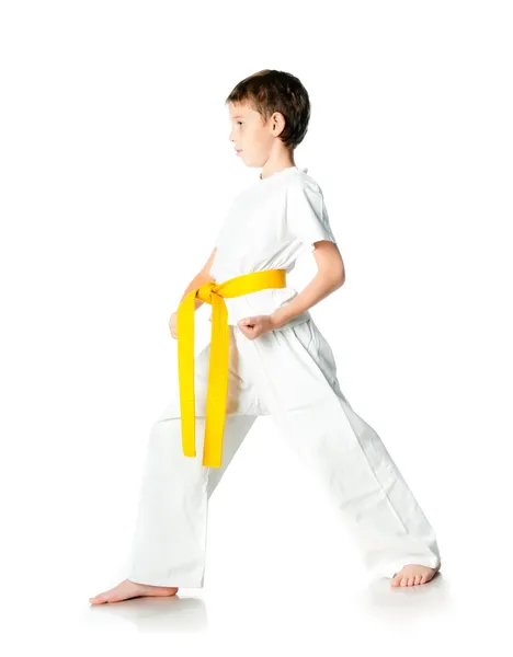 Young boy in kimono — Stock Photo, Image