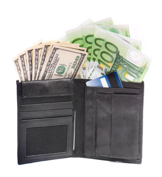 Wallet and money — Stock Photo, Image