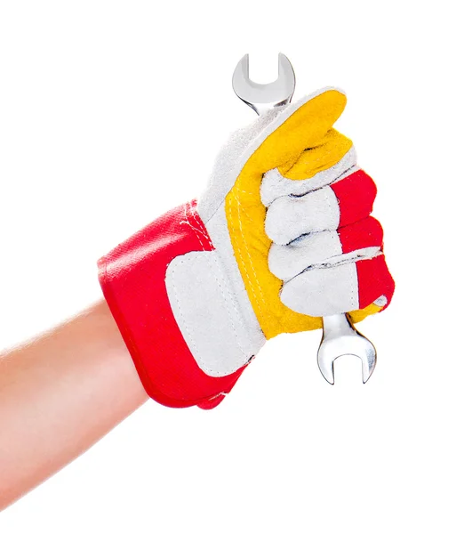 Rękawiczce z kluczem — Zdjęcie stockowe
