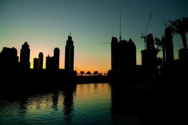 Dubái por la noche — Foto de Stock