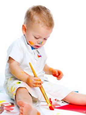niño de la pintura