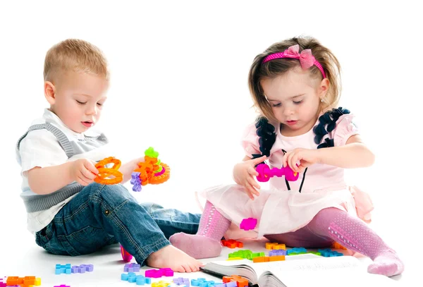 Kid playing toys — Stock Photo, Image