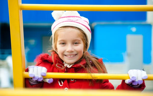 Little girl on the playground — Stock Photo, Image