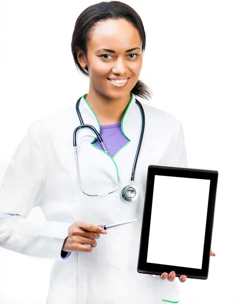Medico con tablet digitale — Foto Stock