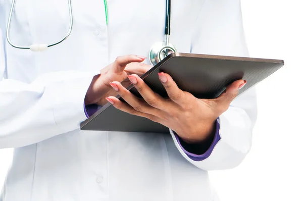 Medico con tablet digitale — Foto Stock