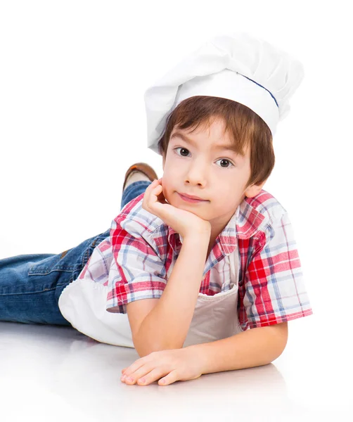 Niño vestido como un cocinero — Foto de Stock