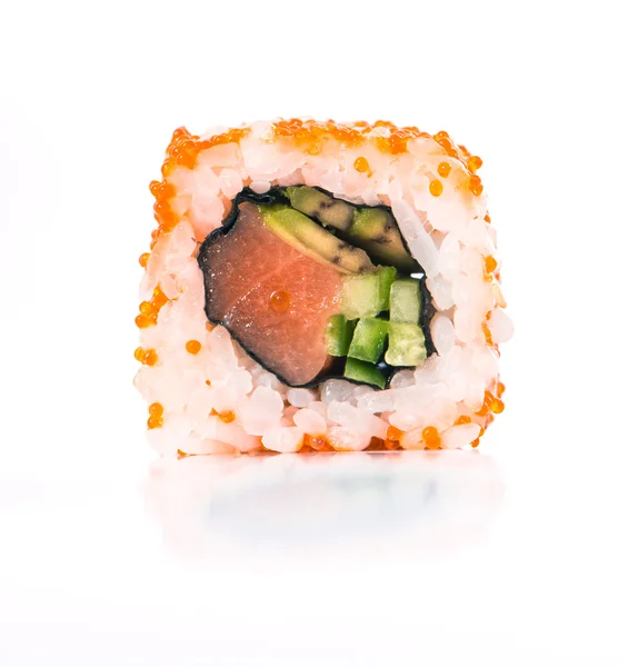 Sushi op wit — Stockfoto