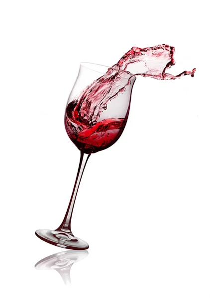 Red wine glass — Stock Photo, Image