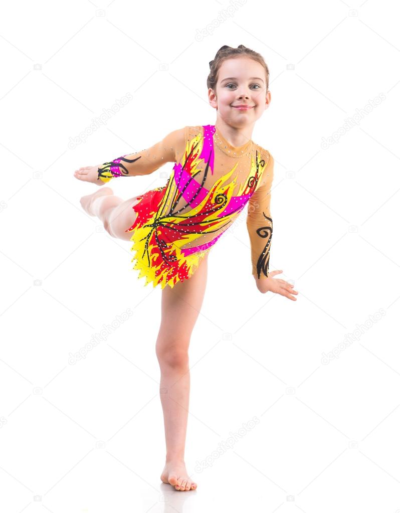 little girl gymnast