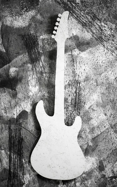 Guitarra branca — Fotografia de Stock