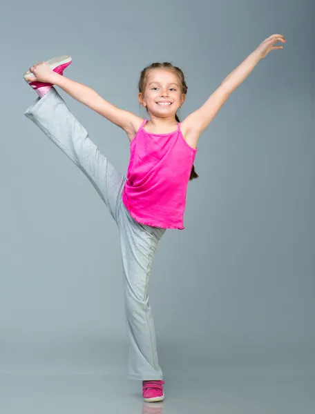 Meisje gymnast — Stockfoto