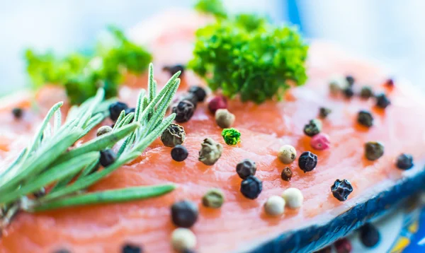 Fresh salmon fillet — Stock Photo, Image