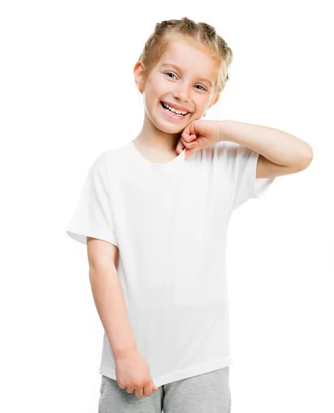 Beyaz tişört, küçük kız