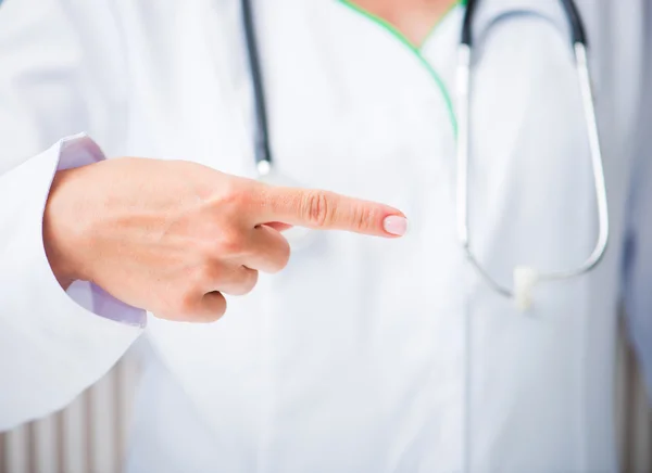 Doctor's index finger — Stock Photo, Image