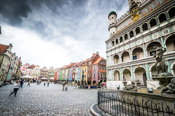 Het centrale plein van poznan — Stockfoto