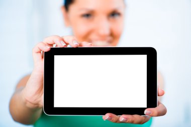 touchpad ile kız