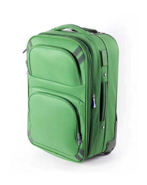 绿色的手提箱 — 图库照片