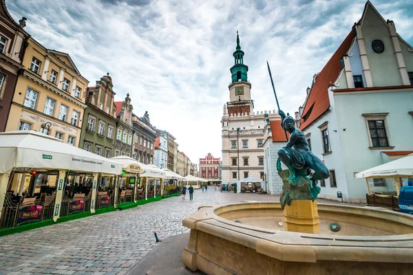 The central square of Poznan — Stock Photo, Image