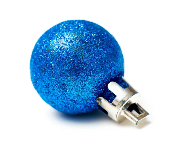 Blue Christmas ball — Stock Photo, Image